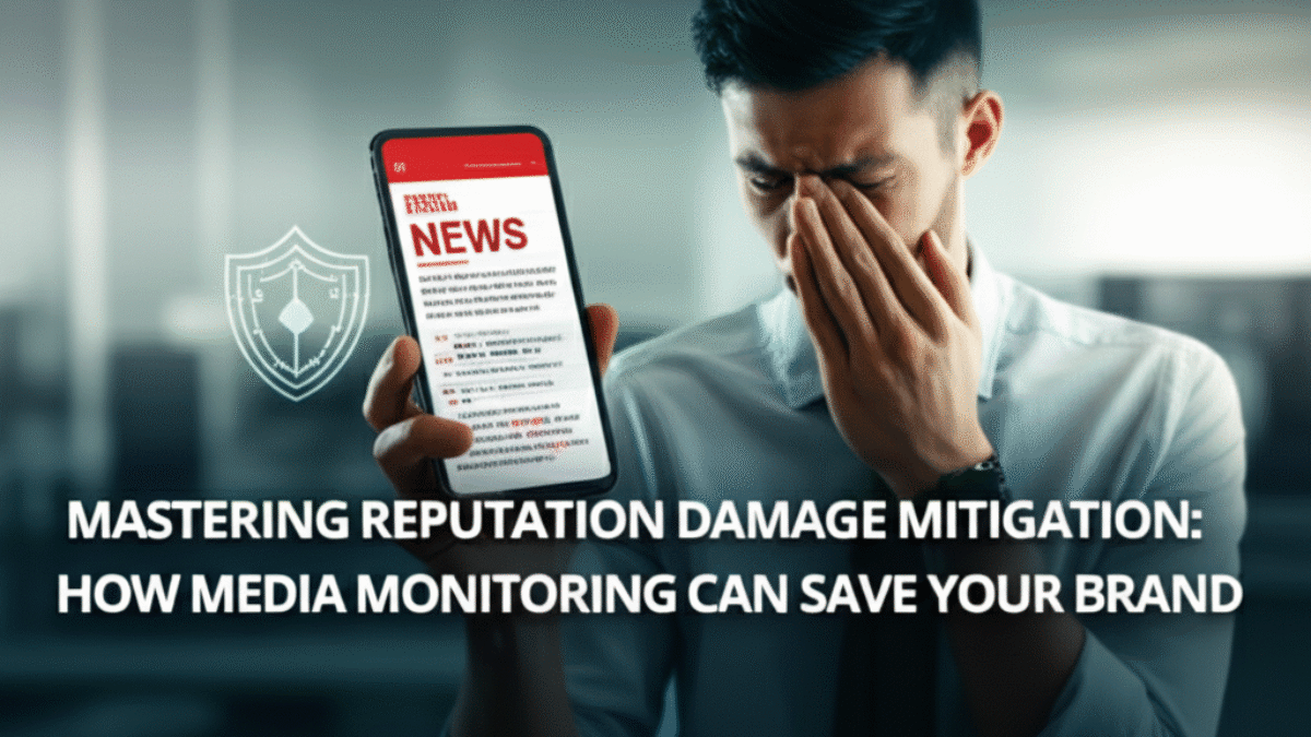Mastering Reputation Damage Mitigation: How Media Monitoring Can Save Your Brand