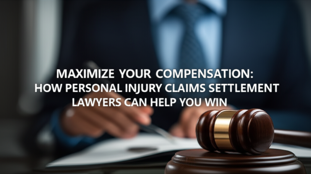 Maximize Your Compensation: How Personal Injury Claims Settlement Lawyers Can Help You Win